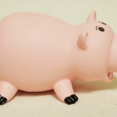 トイストーリーのブタさん　ハムコイン　【貯金箱】