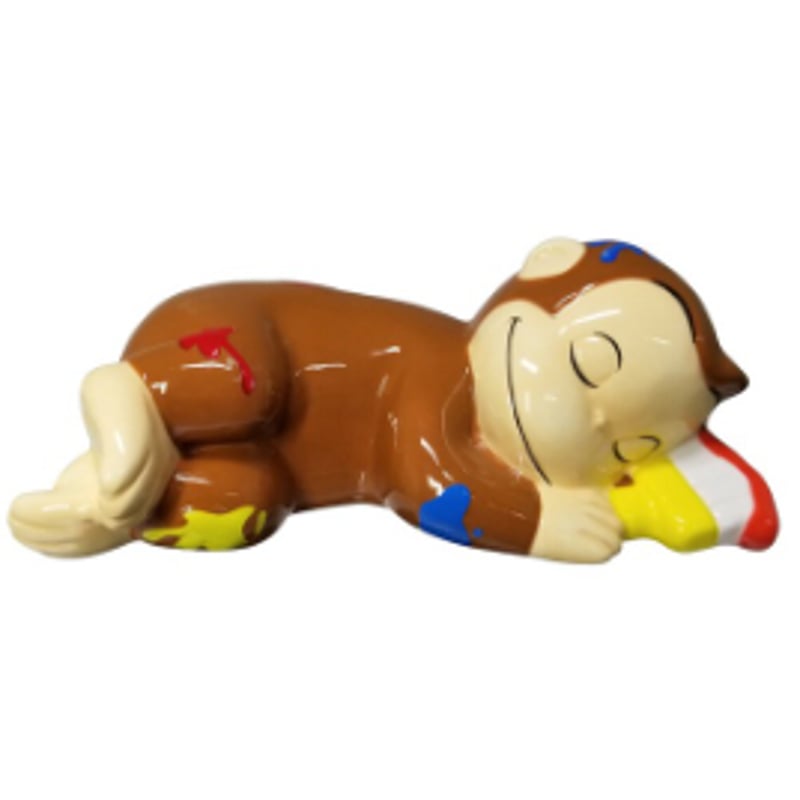 おさるのジョージ　フィギュア　貯金箱 おさるのジョージ フィギュア 貯金箱 - メルカリ