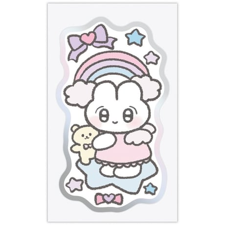 ステッカーショーケース oroninet ぴえんなうさぎ【シール】