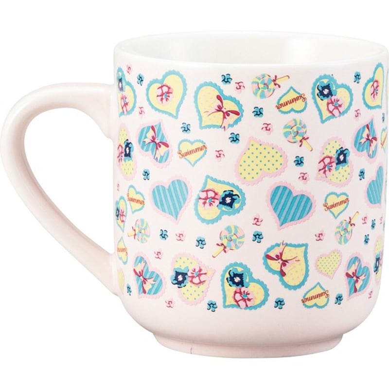 SWIMMER スイマー 総柄マグ マグカップ 平成レトロ えんぴつアート