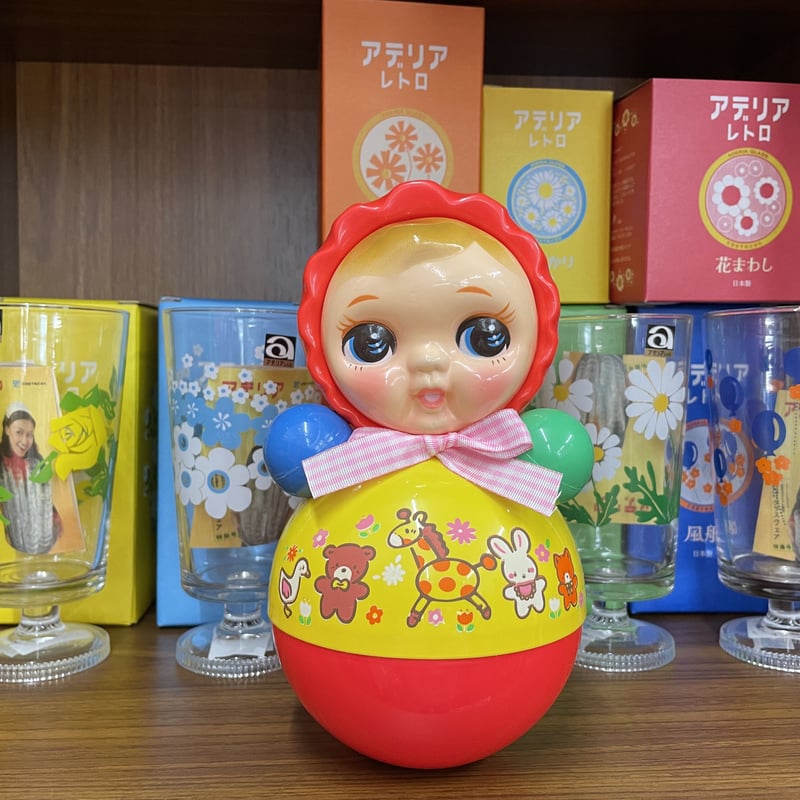 27cmおきあがりこぼし日本製347おきあがりポロンちゃん赤昭和 27cmおきあがりこぼし日本製347おきあがりポロンちゃん赤昭和
