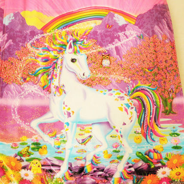 ヴィンテージ 90 年代のリサフランク猫フラワーレインボービニールランチバッグ ヴィンテージ 90 年代のリサフランク猫フラワーレインボー