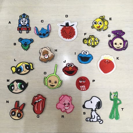 色んなパッチ揃えてます！アイロンで簡単接着！【アイロンワッペンS】キャラクター