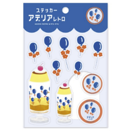 アデリアレトロ　ステッカー