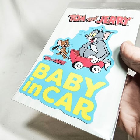 ダイカットデカール ビッグサイズステッカー【TOM＆JERRY トムとジェリー】