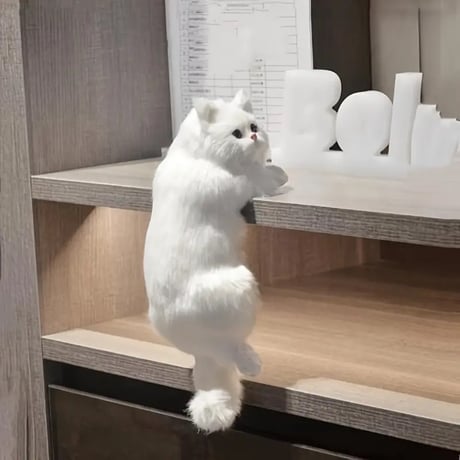 かわいいぬいぐるみ　ぶらさがり猫