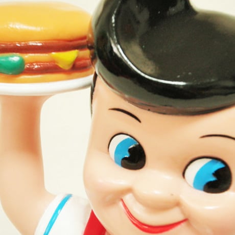 Big Boy ソフビバンク　ビッグボーイ ハンバーガー持ち　【貯金箱】