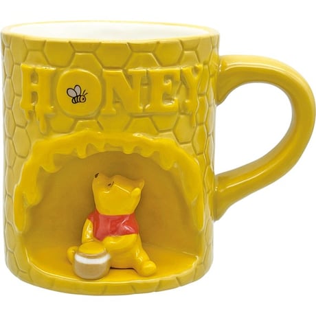 【ディズニー】　Disney　くまのプーさん　マグカップ　はちの巣