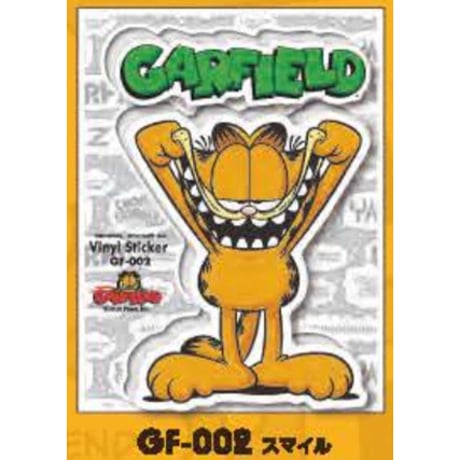 ガーフィールドのハーフカットステッカー 【GARFIELD】