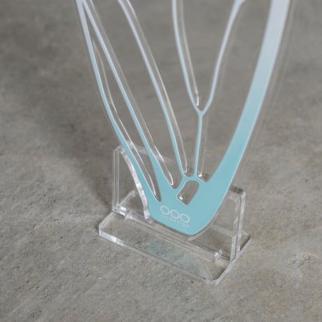 せみうちわスタンド 透明 Cicada Fan Stand clear