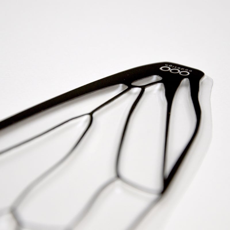 せみうちわ 黒 Cicada Fan black | oodesign shop