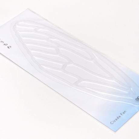 せみうちわ 透明 Cicada Fan clear