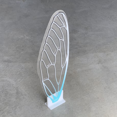 せみうちわスタンド 白黒 Cicada Fan Stand black or white