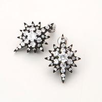 Southern Cross pierced earring-black