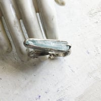TT　リング　アクアマリン横向き　12号