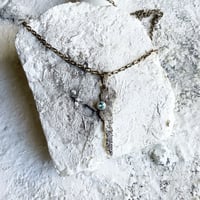 グラフィティーネックレス2　ブルージルコン