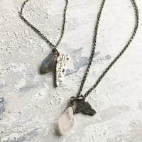 グラフィティジェムズネックレス　ローズクオーツ