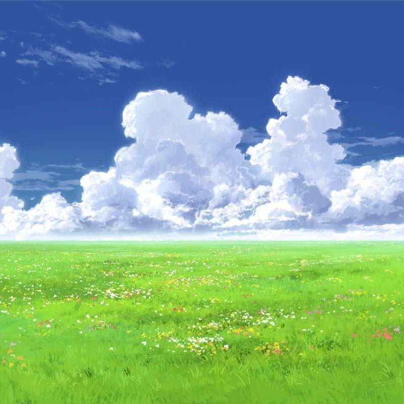イラスト背景】【合作】時差入道雲01_04 | 彩玉のpsd背景素材SHOP