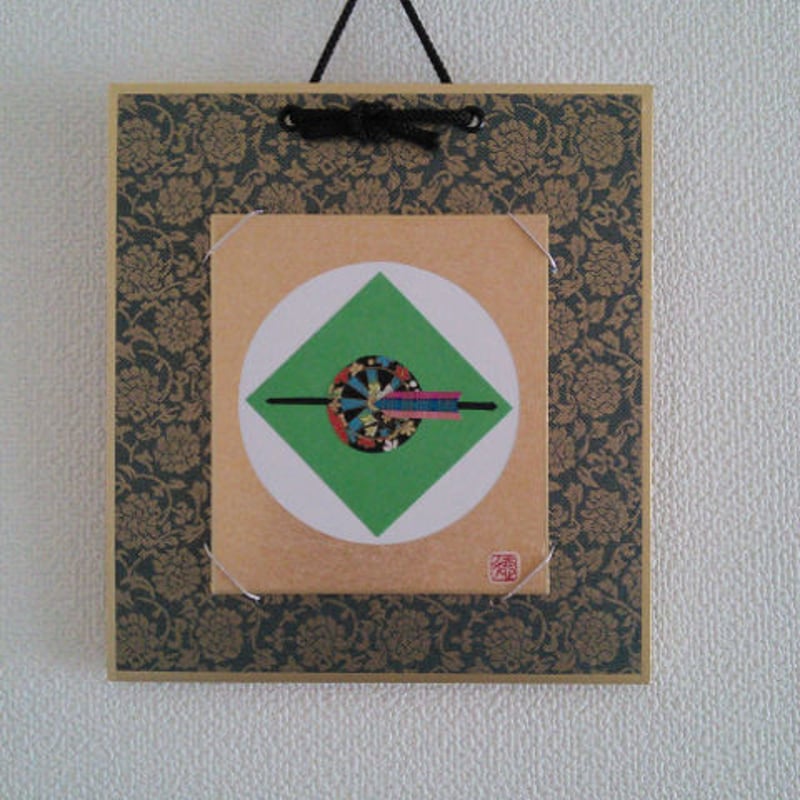 ミニ座布団 置物用 武将家紋 ハンドメイド ミニチュア ミニ座布団 置物