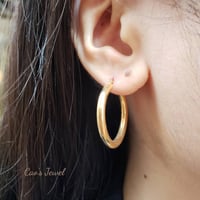 K18 フープピアス