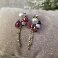 キャンディシリーズ　ルビーピアス