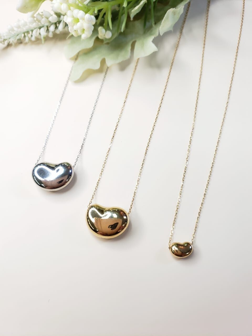 K18 Baby そら豆ネックレス | Piccolo Cao's