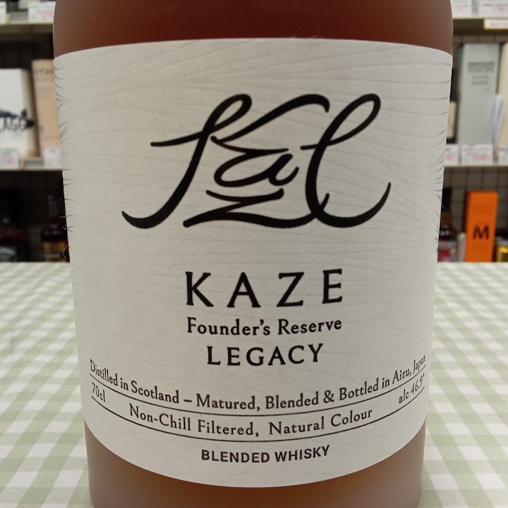 天鏡蒸溜所 KAZE Founder's Reserve LEGACY 700ml/46.9%