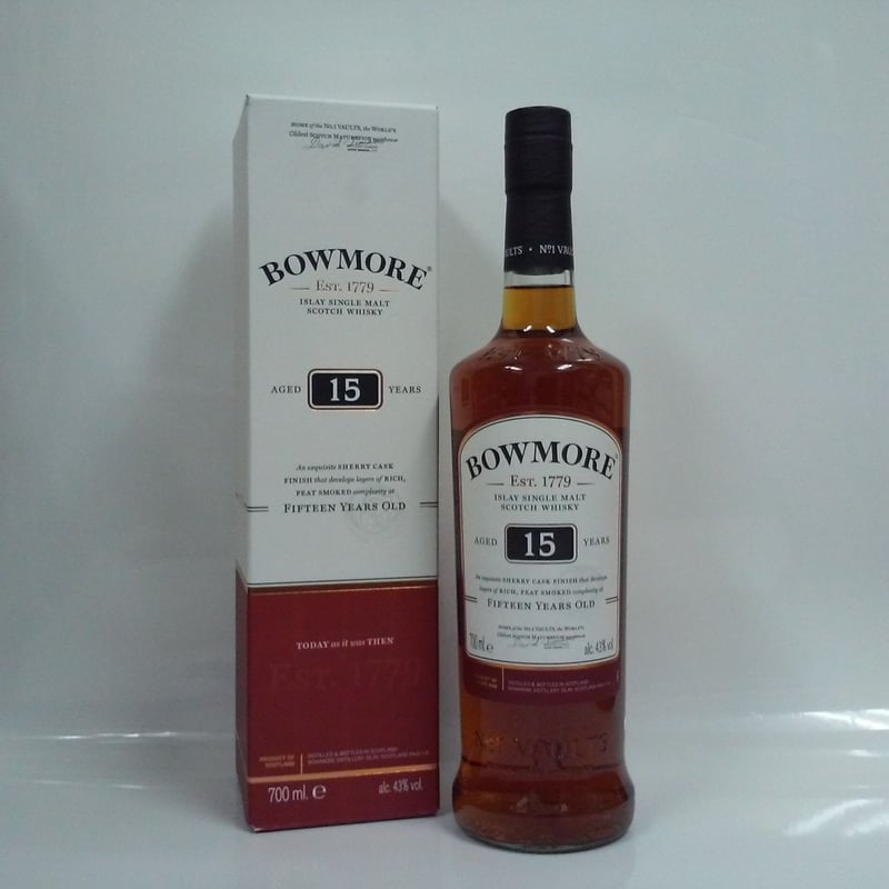 ボウモア15年 43％ 700ml Amazon.co.jp: [終売品] ボウモア 15年