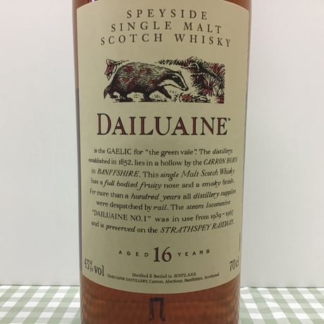 UD花と動物シリーズ　ダルユーイン　16年　43%　700ml　DAILUAINE 16y