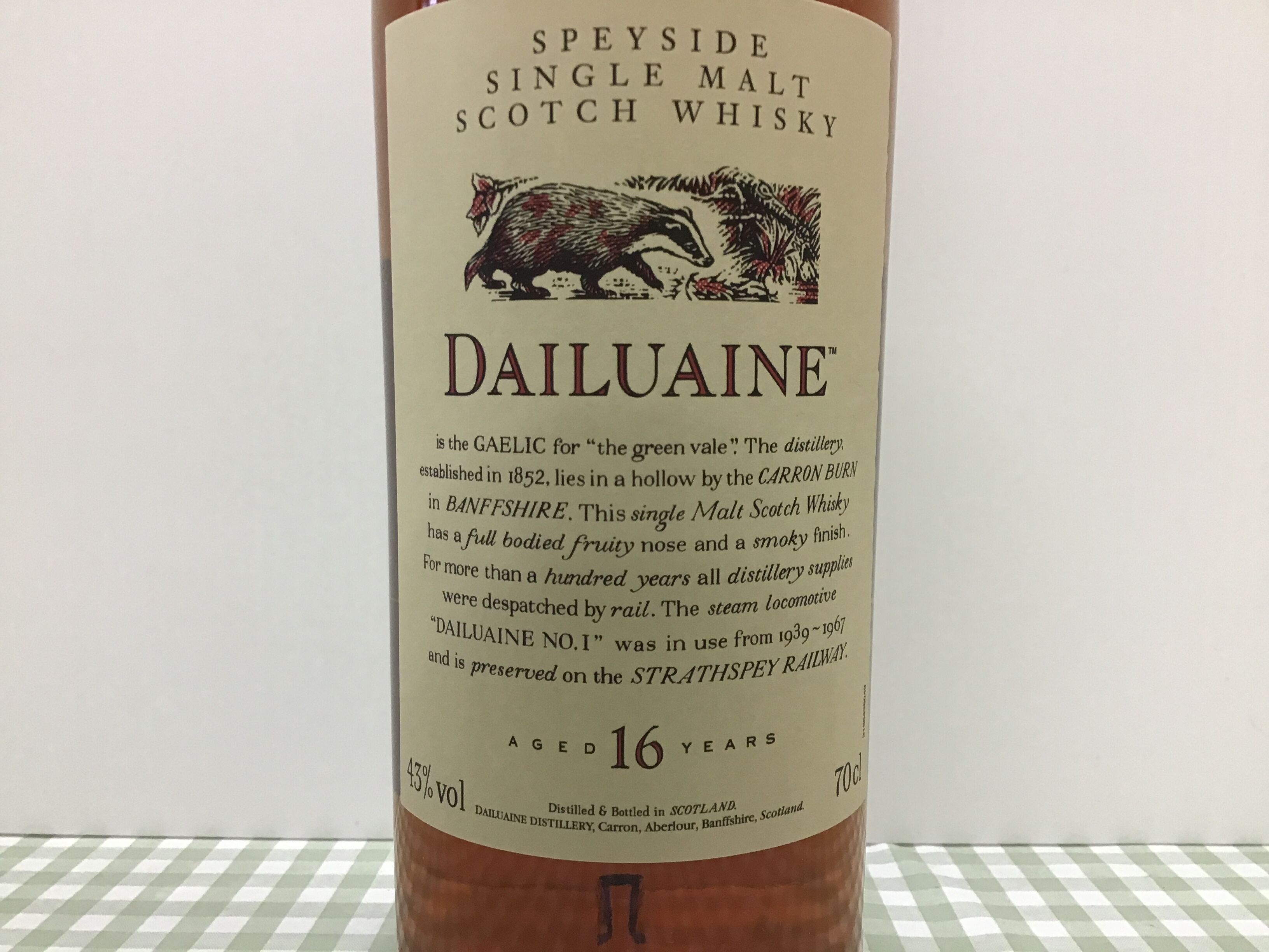 UD花と動物シリーズ ダルユーイン 16年 43% 700ml DAILUAINE 16y |