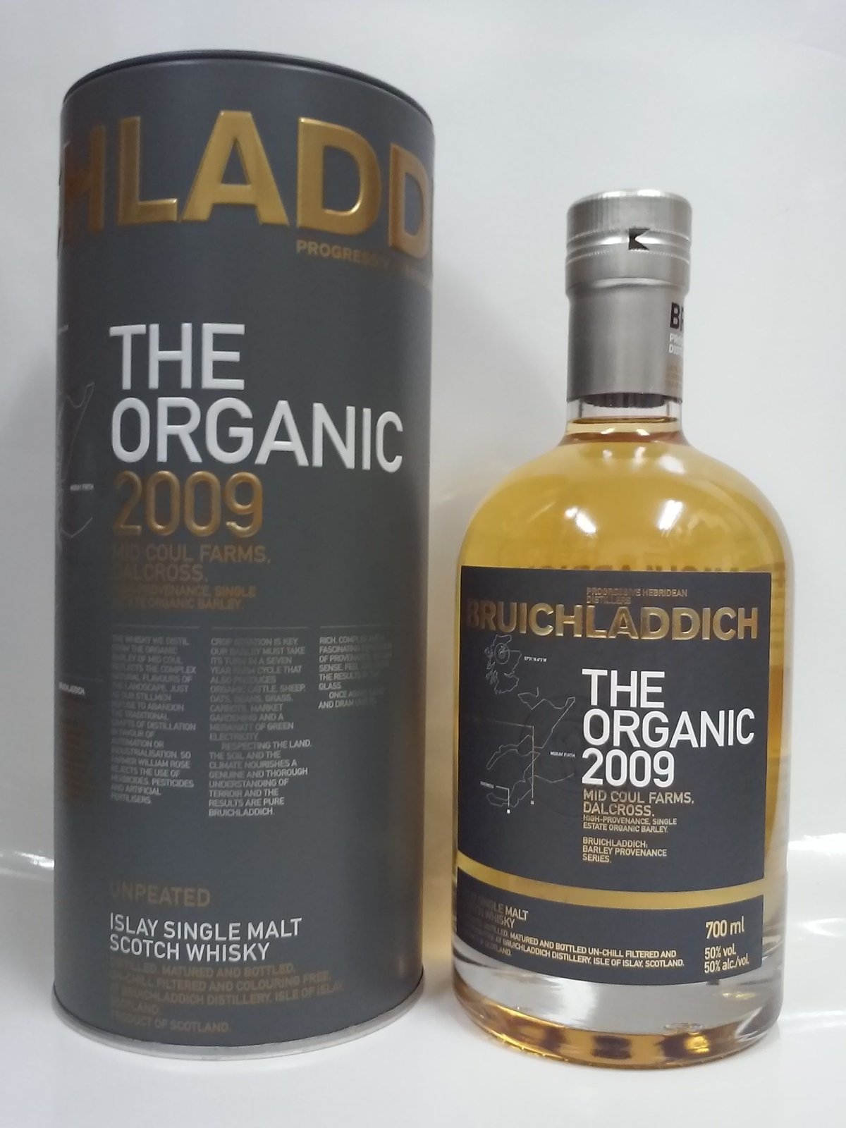 ブルックラディ　9年　ジ・オーガニック2009　50％　700ml　Bruichladdich The Organic 2009