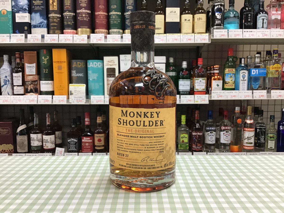 MONKEY SHOULDER ウイスキー 700ml 4本セット 楽天市場】【全品P5倍 7/18限定】モンキーショルダー 40度 700ml