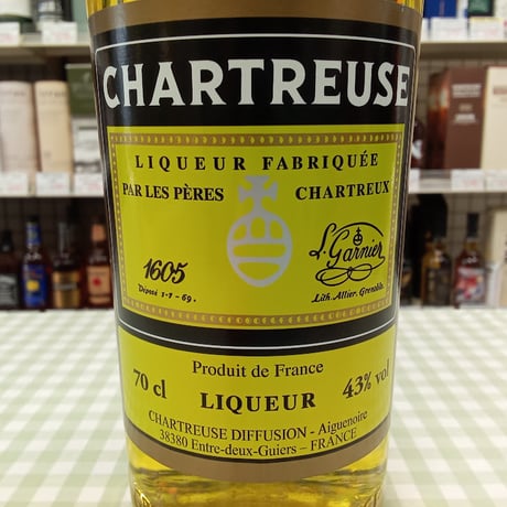 シャルトリューズ・ジョーヌ（黄）Chartreuse Joune　43％　700ml