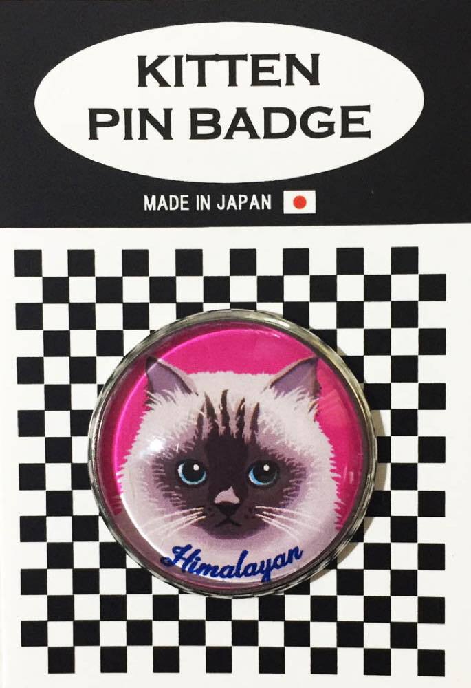 猫 ピンバッジ 猫ピンバッチ ねこピンズ ヒマラヤン 猫イラスト Cat Pins