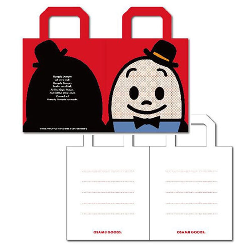 オサムグッズ トートバッグ型メッセージカード ～ハンプティ