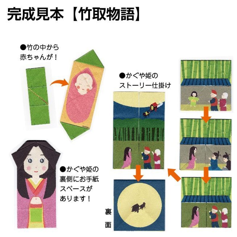 名作絵本おりがみ 日本むかしばなし② | /// Sanbongawa ONLINE SHOP