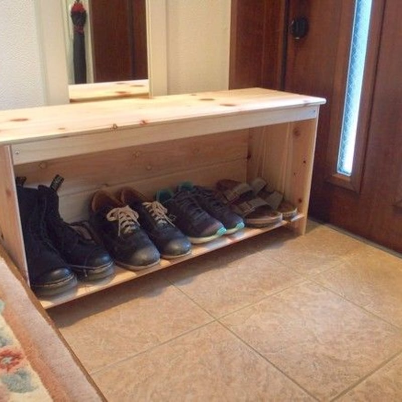 ヒノキの収納ベンチ［四万十ヒノキの家具屋さん］ | 島巡商店 〜旅に出