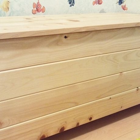 ヒノキの大きなベンチボックス［四万十ヒノキの家具屋さん］