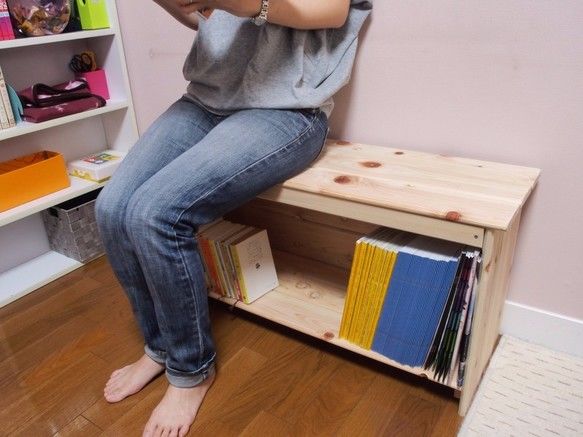 ヒノキの収納ベンチ［四万十ヒノキの家具屋さん］ | 島巡商店 〜旅に出
