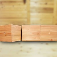 ヒノキの収納ボックス（3個セット）［四万十ヒノキの家具屋さん］