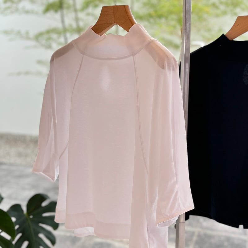 グレースコンチネンタル　スタンドカラーカットソー　36 グレースコンチネンタル 36 スタンドカラートリアセブラウス