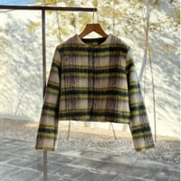 チェック柄ショートジャケット