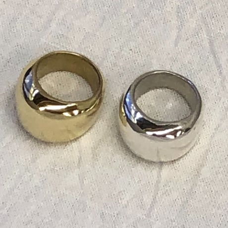 ぽっちゃりリング ゴールド