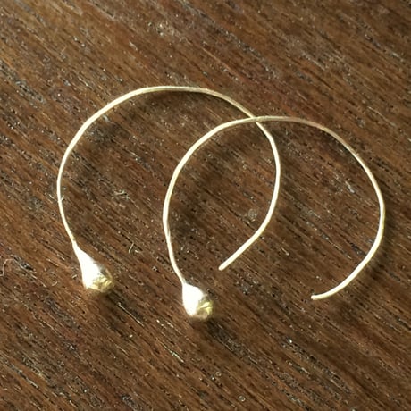 10金ドロップピアス