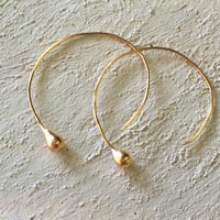 10金ドロップピアス