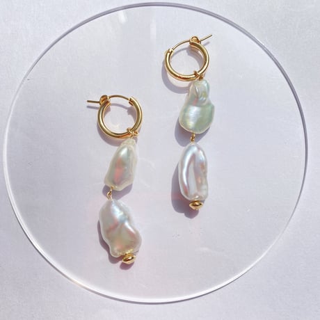 2連淡水パールピアス