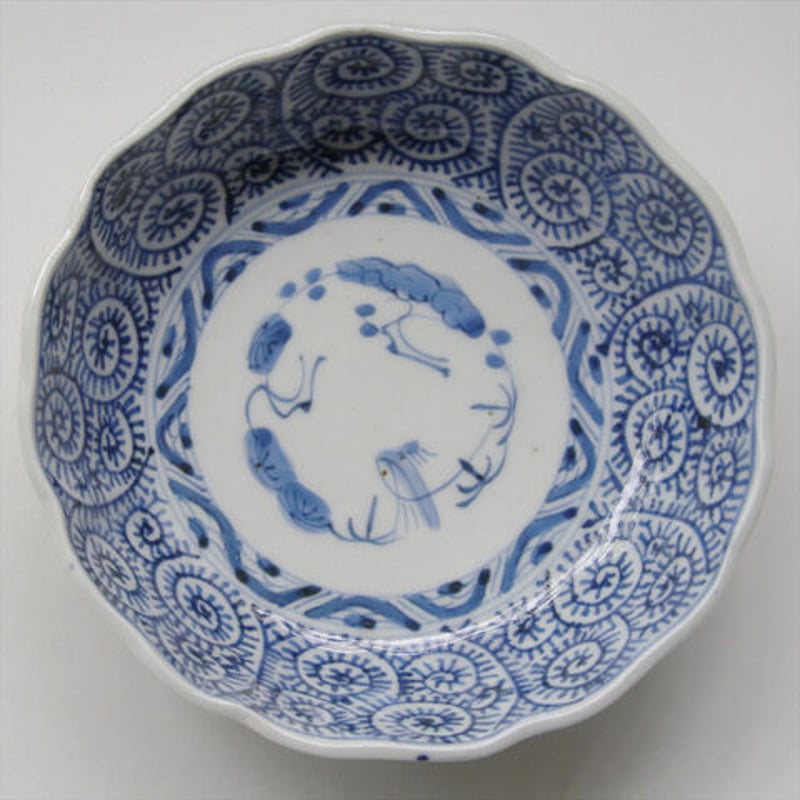 Ps-201 古伊万里 KOIMARI 染付 蛸唐草文 膾皿 2客セット | imarimaru Ps-201 古伊万里 KOIMARI 染付 蛸唐草文 膾皿 2客セット | imarimaru