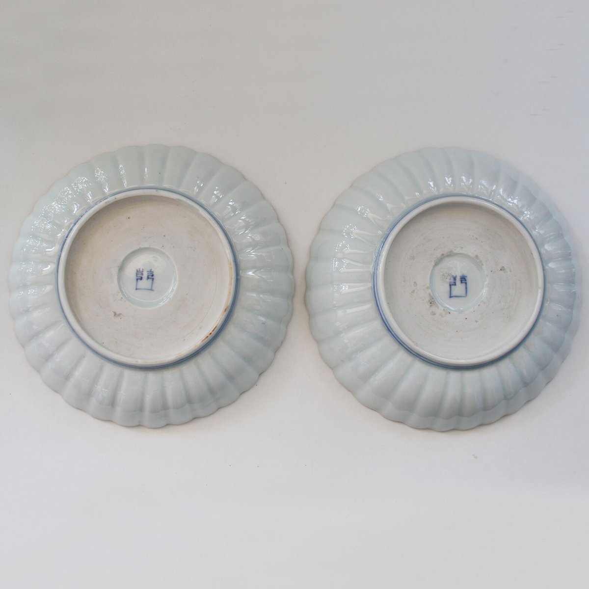 古伊万里　伊万里　中国　染付　皿 古伊万里 染付輪花皿 | 古美術いけのは