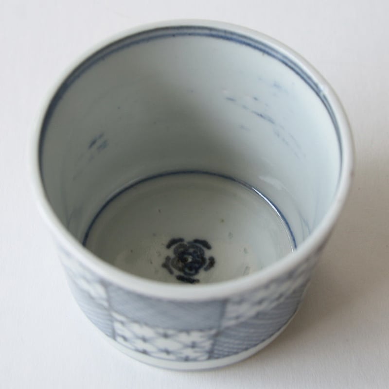 189 古伊万里 KOIMARI 斜格子 市松文 蕎麦猪口 | imarimaru 189 古伊万里 KOIMARI 斜格子 市松文 蕎麦猪口 | imarimaru