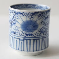 167 古伊万里 KOIMARI 染付 よろけ縞文 覗猪口 | imarimaru